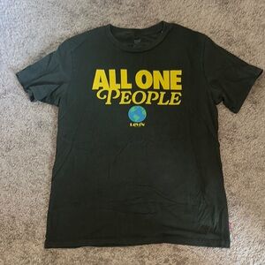 Levi's Olive Green "All One People" T-Shirt